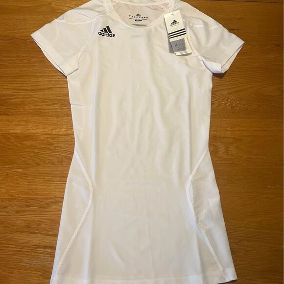 NWT adidas climalite white womens top size small - Picture 1 of 7